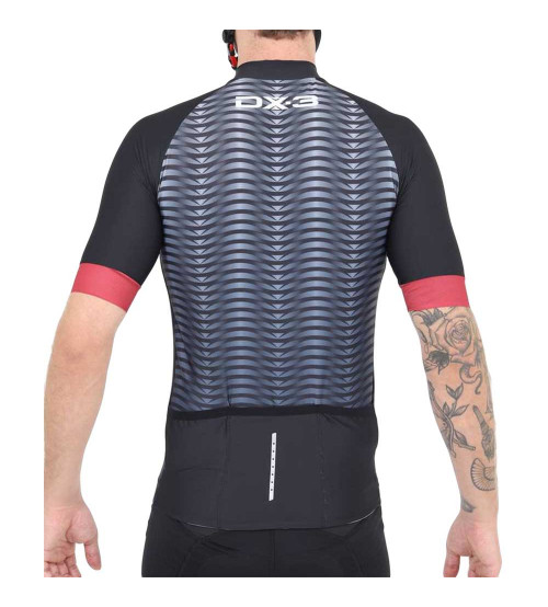 Camisa de Ciclismo DX-3 Masculina Fast UV50+ - Preto